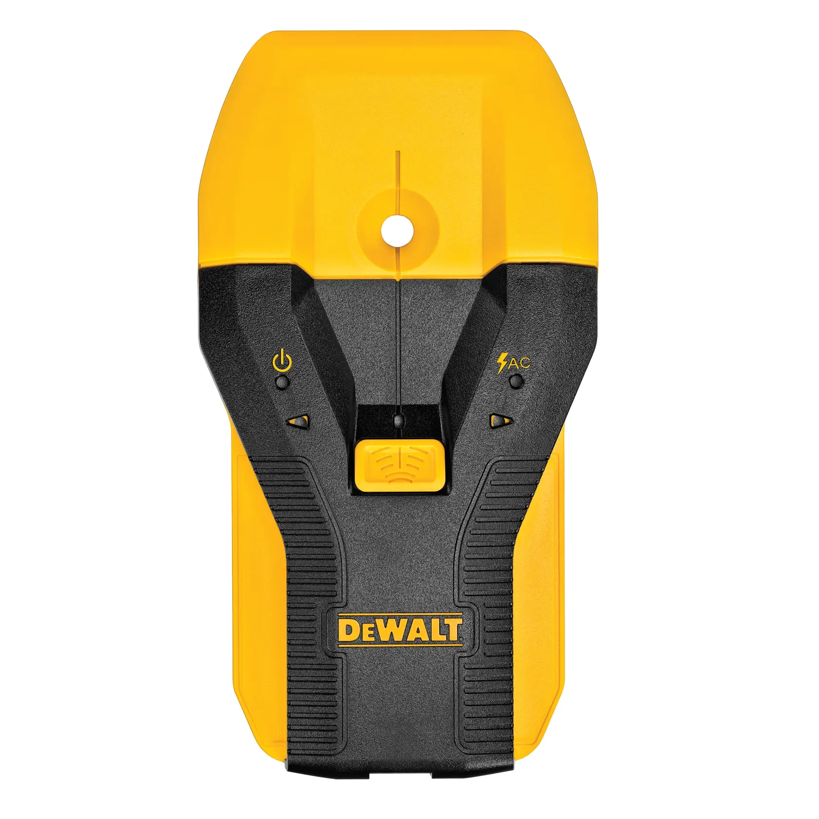 Overhead view of DEWALT stud finder.