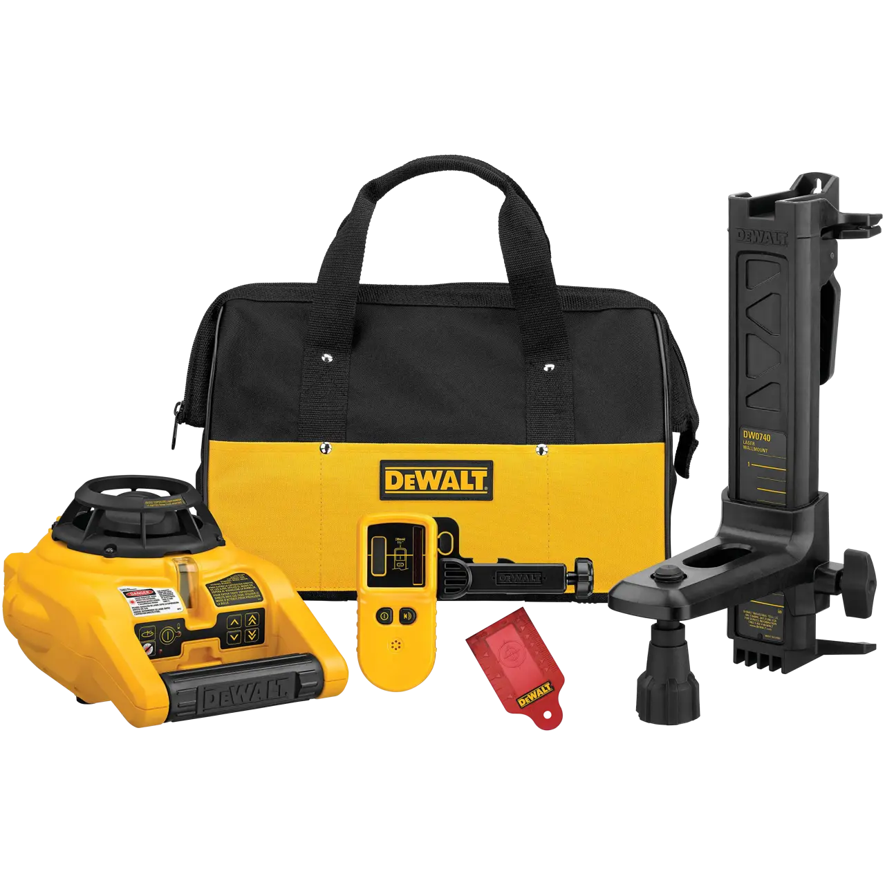 Interior and Exterior Rotary Laser Level Kit