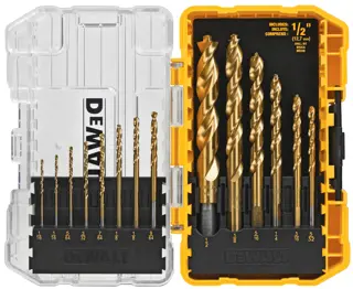 Profile of IMPACT READY Titanium Drill Bit Set with Tough Case System.
