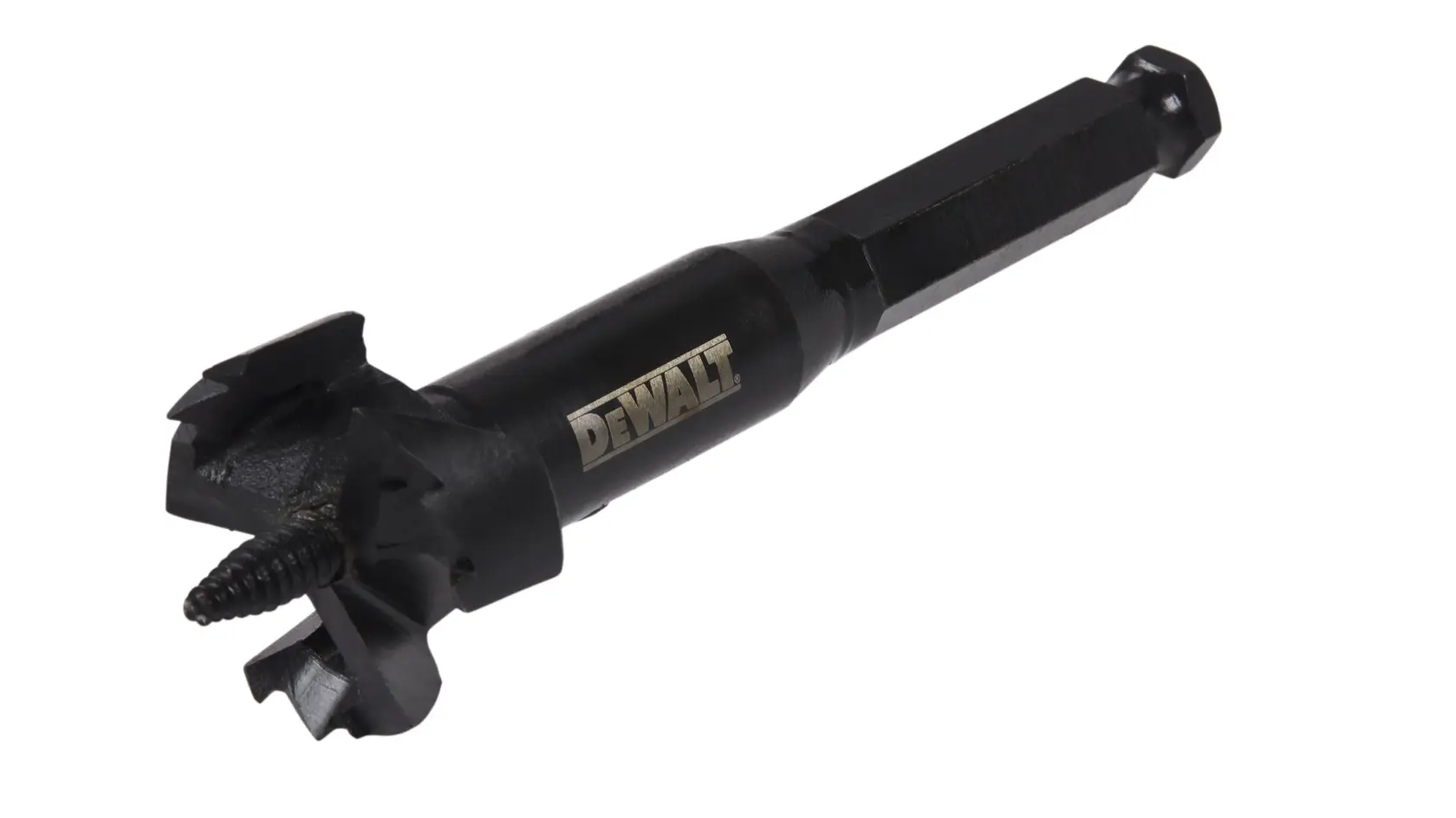 Left profile of 34.9 millimeters self feed bit.