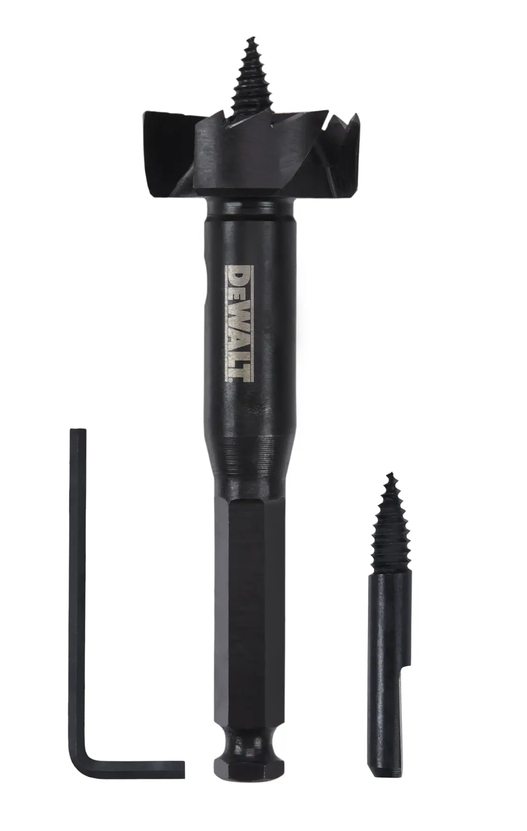 38.1 millimeters self feed bit with spare parts.