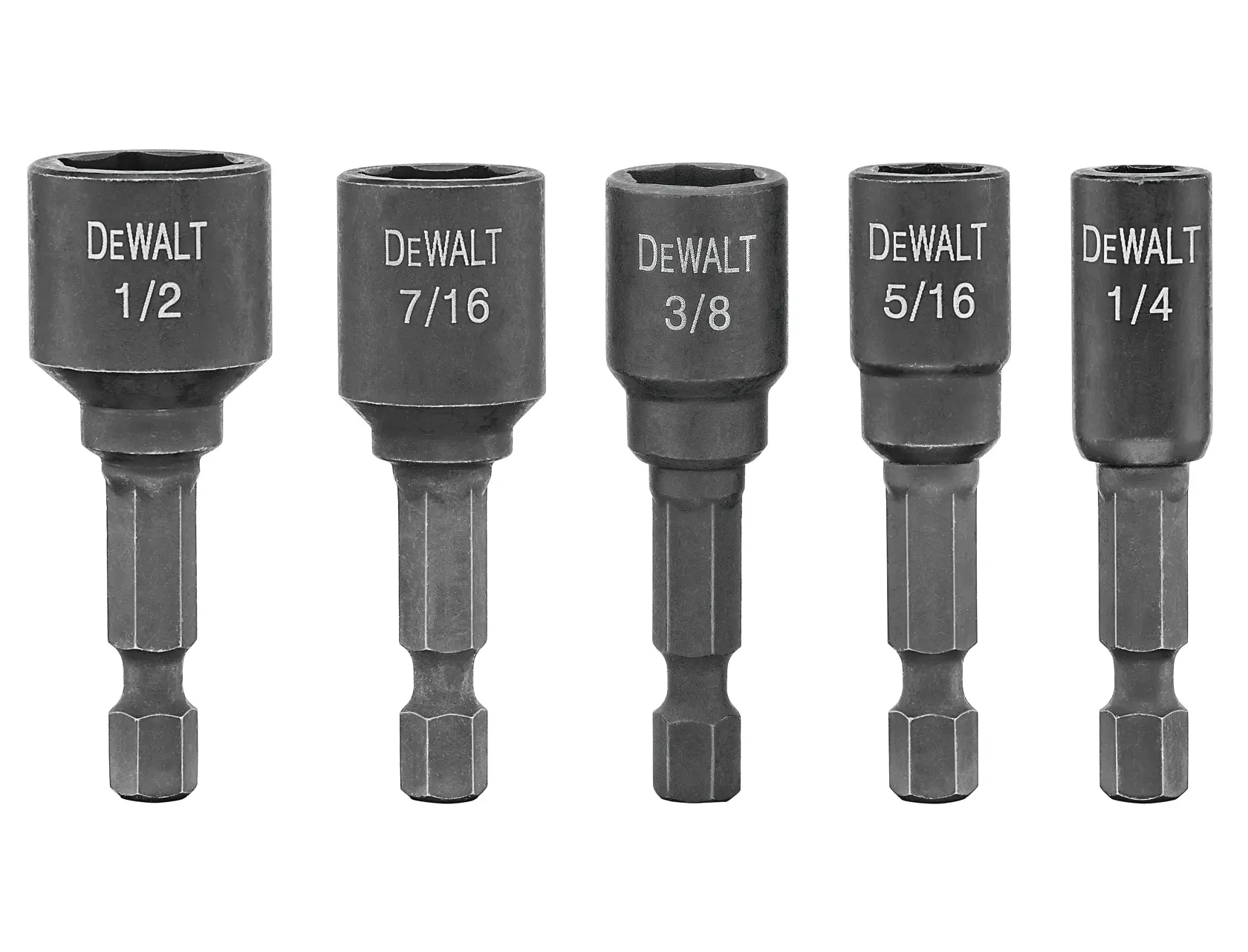 4 pieces of impact ready nut driver.