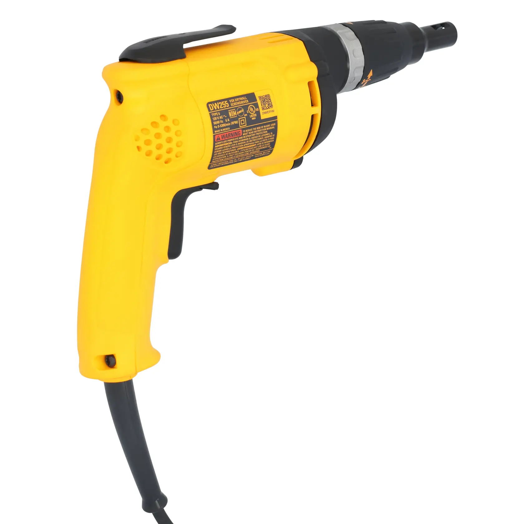 DEWALT® 5,300 rpm High Speed VSR Drywall Screwgun, 6.0-Amp thumbnail 4