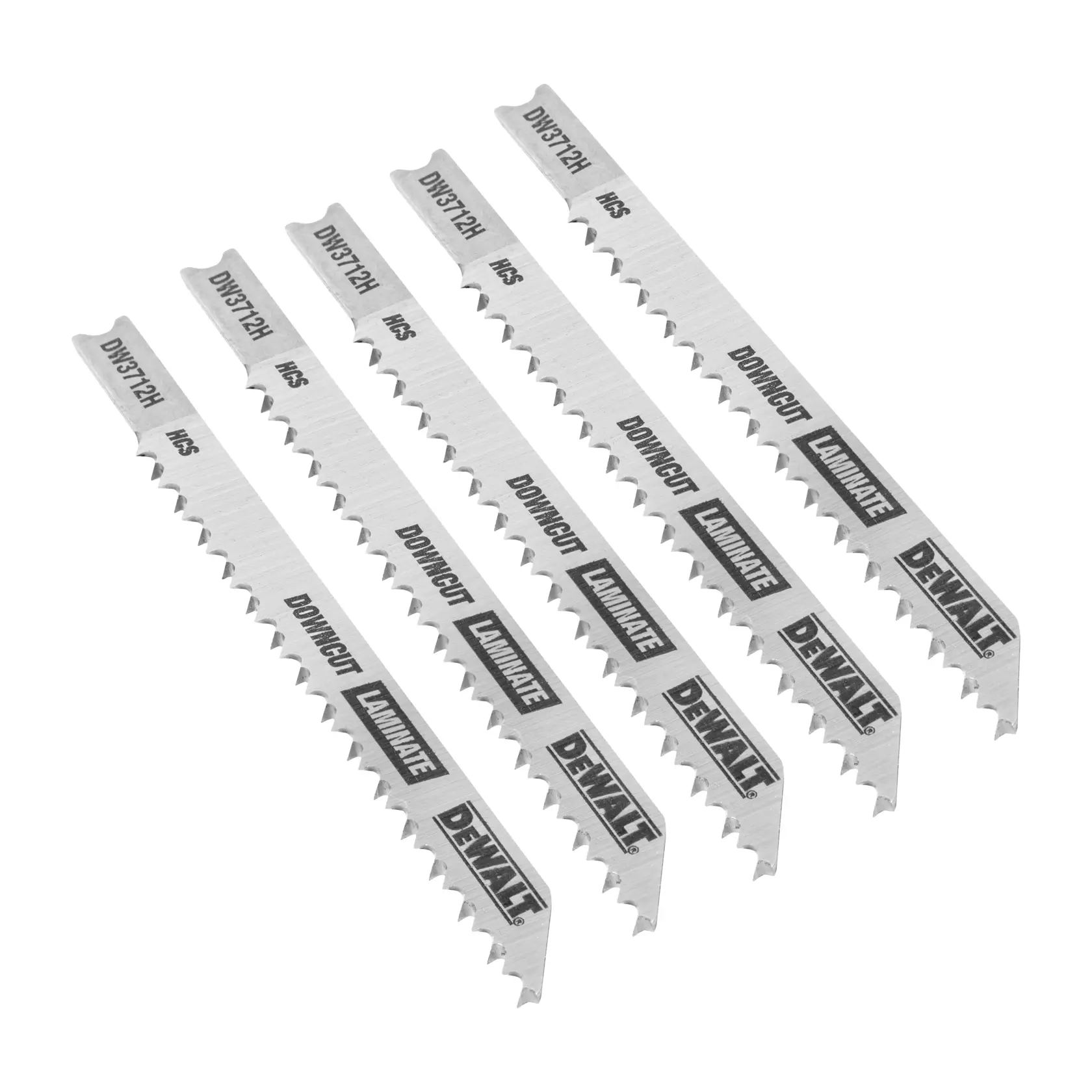 DEWALT® 4-in. 10 TPI U-Shank HCS Jig Saw Blade for Laminate Down Cutting (5-Pack) thumbnail 2