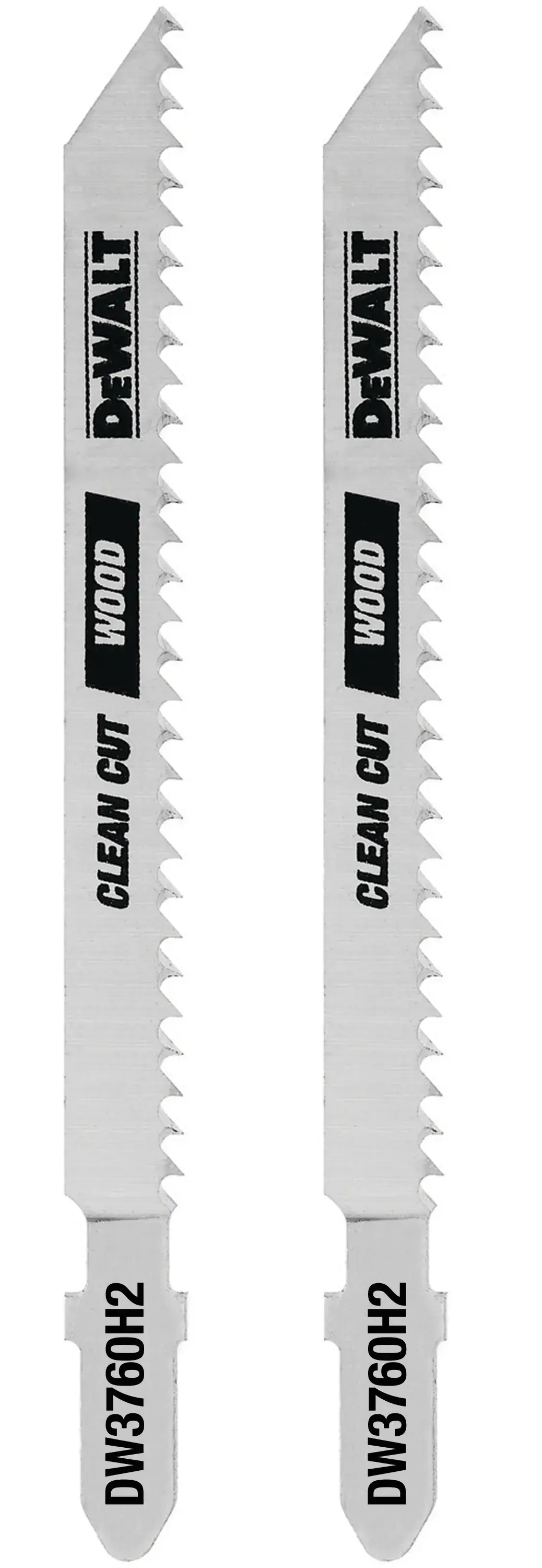 DEWALT® 4-in. (102mm) 6 TPI T-Shank Fast Wood Cutting Jig Saw Blade (2-Pack)