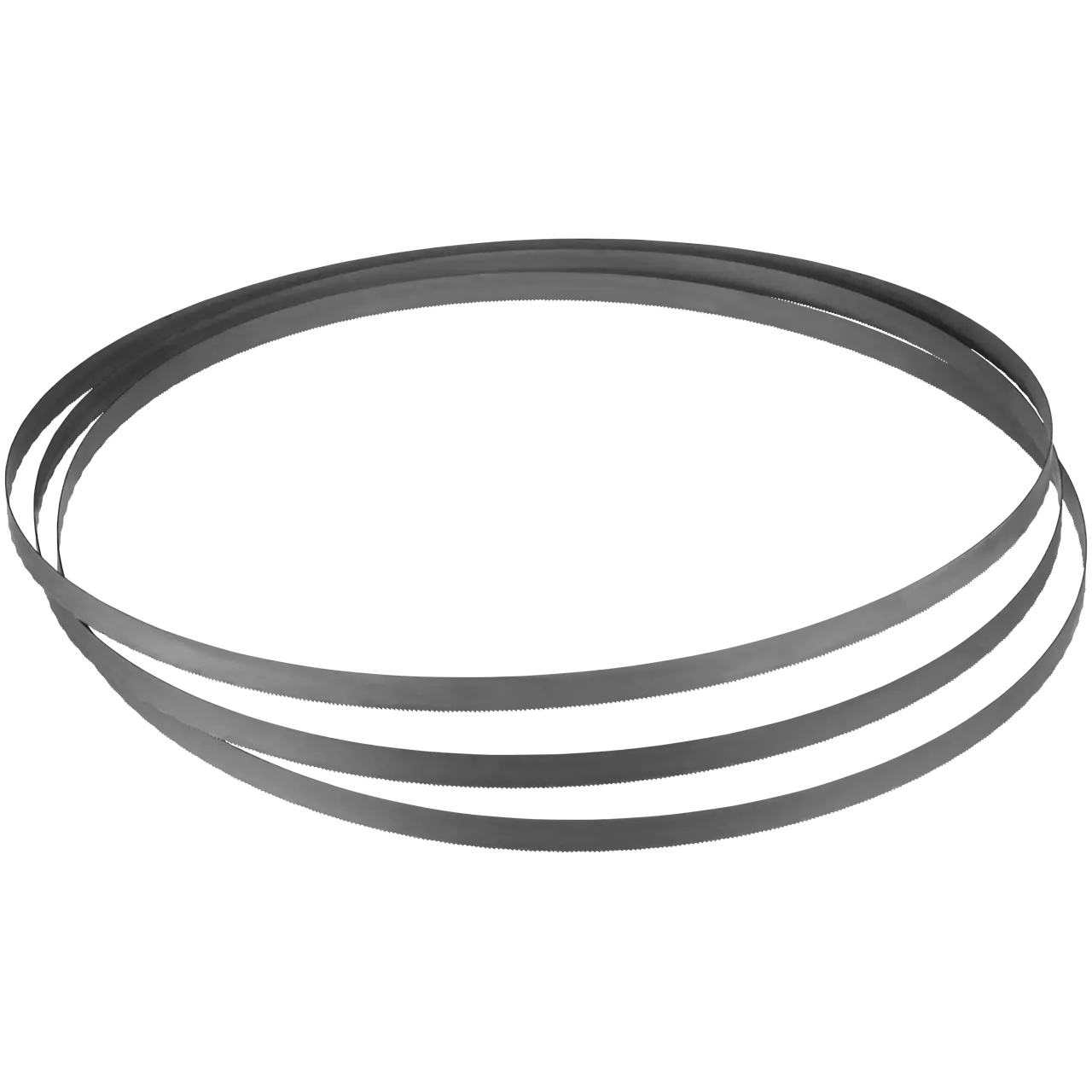 Profile of three bi metal portable band saw blades.