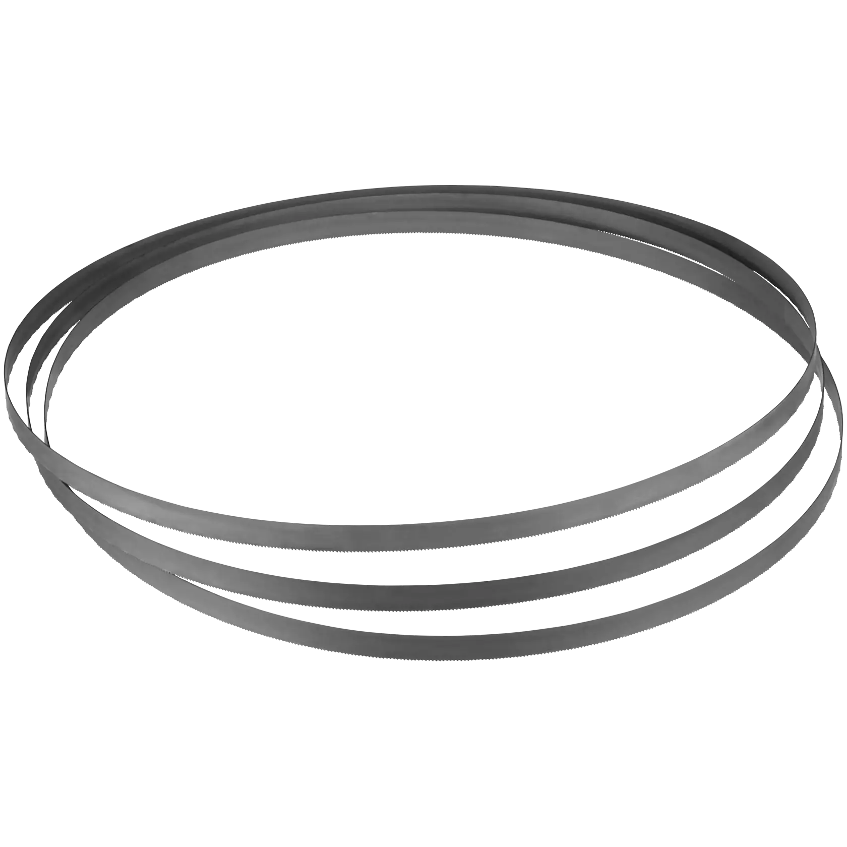Profile of three bi metal portable band saw blades.
