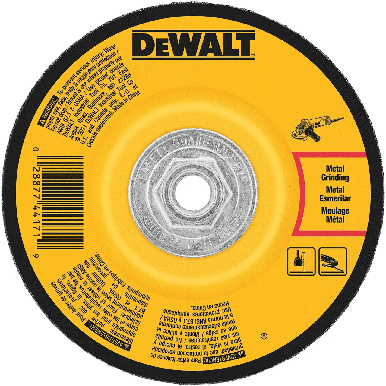 Hp 6-In. X 1/4-In. X 5/8-In.-11 General Purpose Metal Grinding Wheel