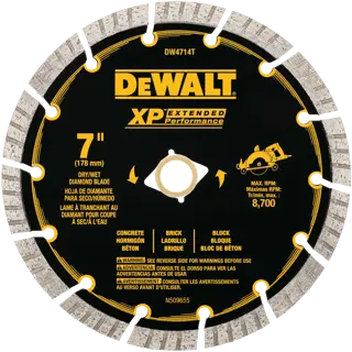 7 inch All purpose segmented diamond blades.