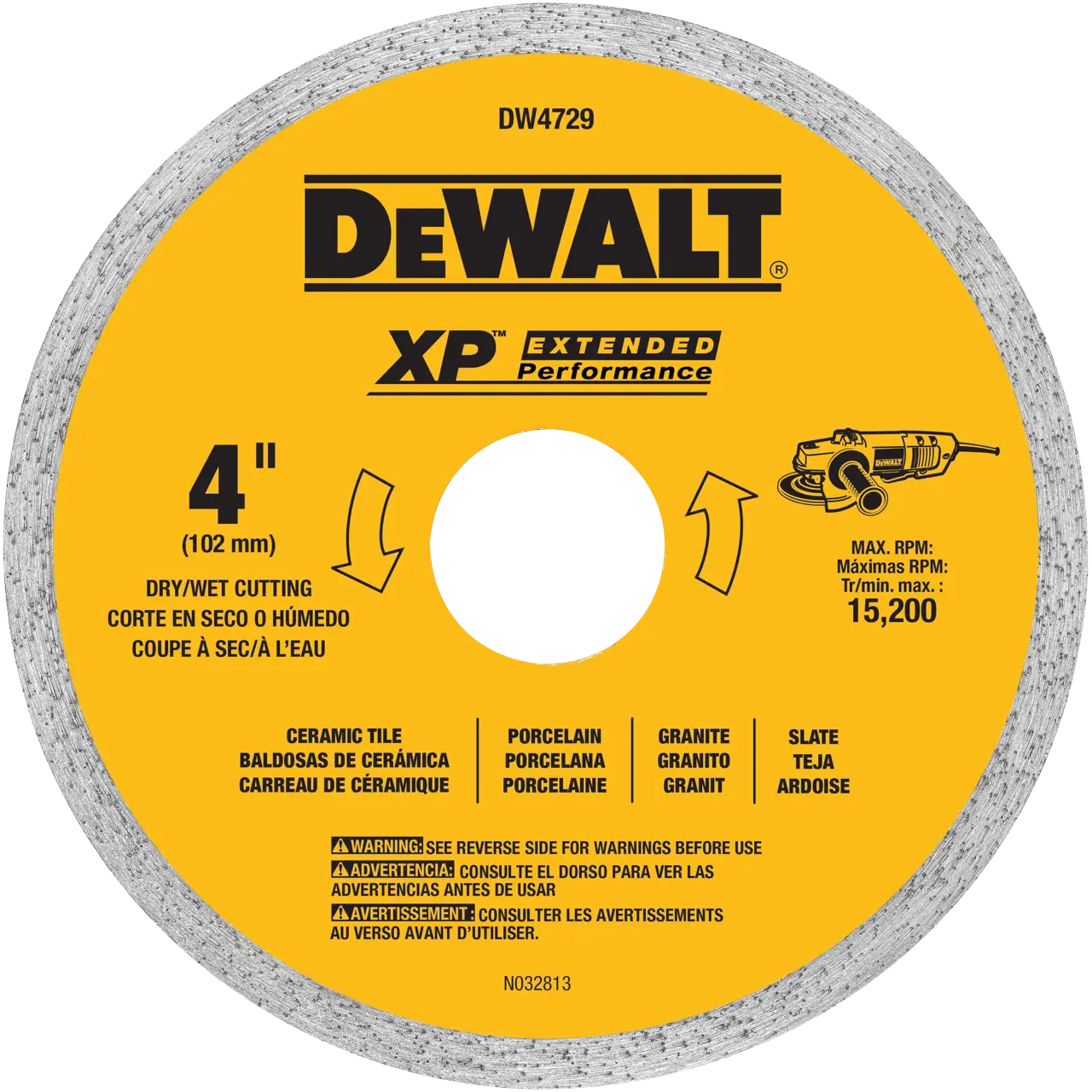 4 in. x .060 in. Ceramic Wet/Dry Tile Blade