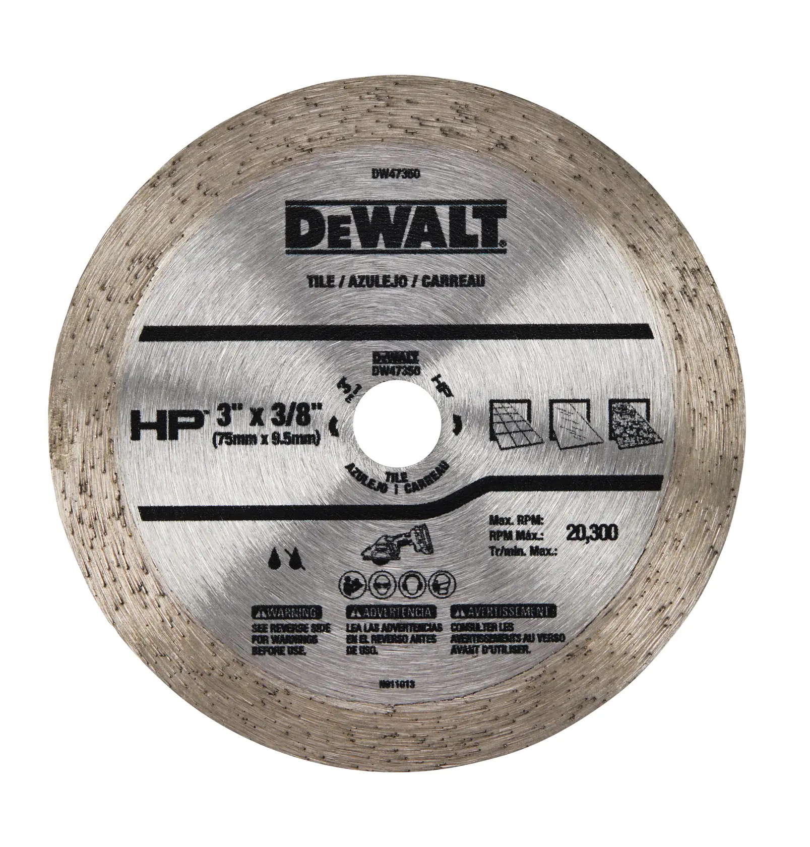 DEWALT® 3-in. (76mm) Continuous HP Tile Blade