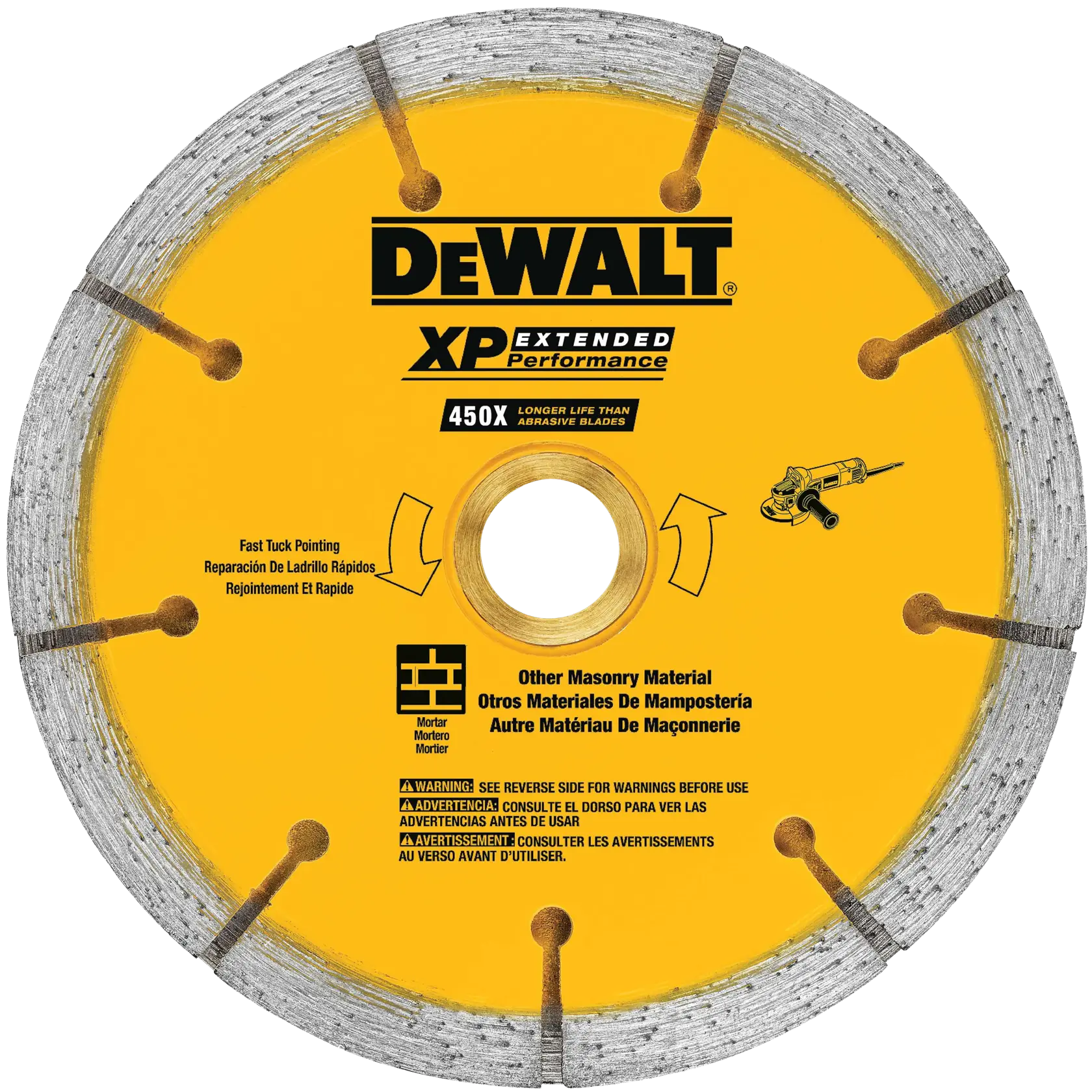 Profile of 6 inch sandwich tuck point blade.