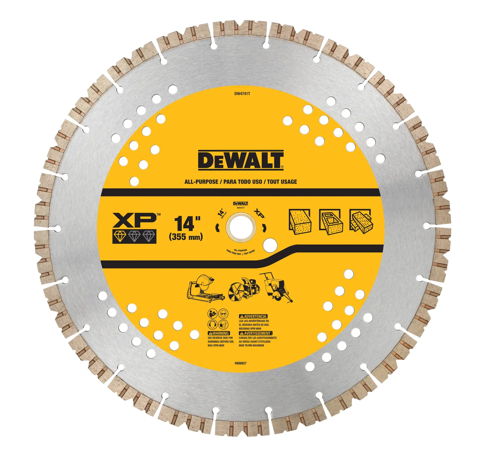 DEWALT® 14-in. XP Turbo Segmented Diamond Blade