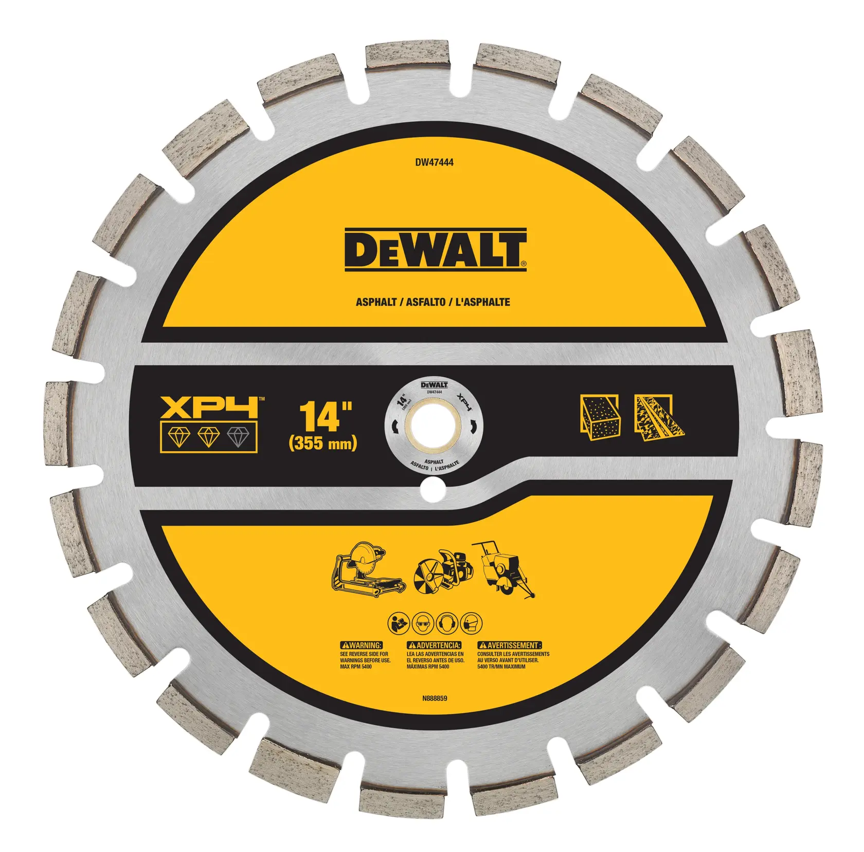 14 inch XP4 Asphalt segmented diamond blades.