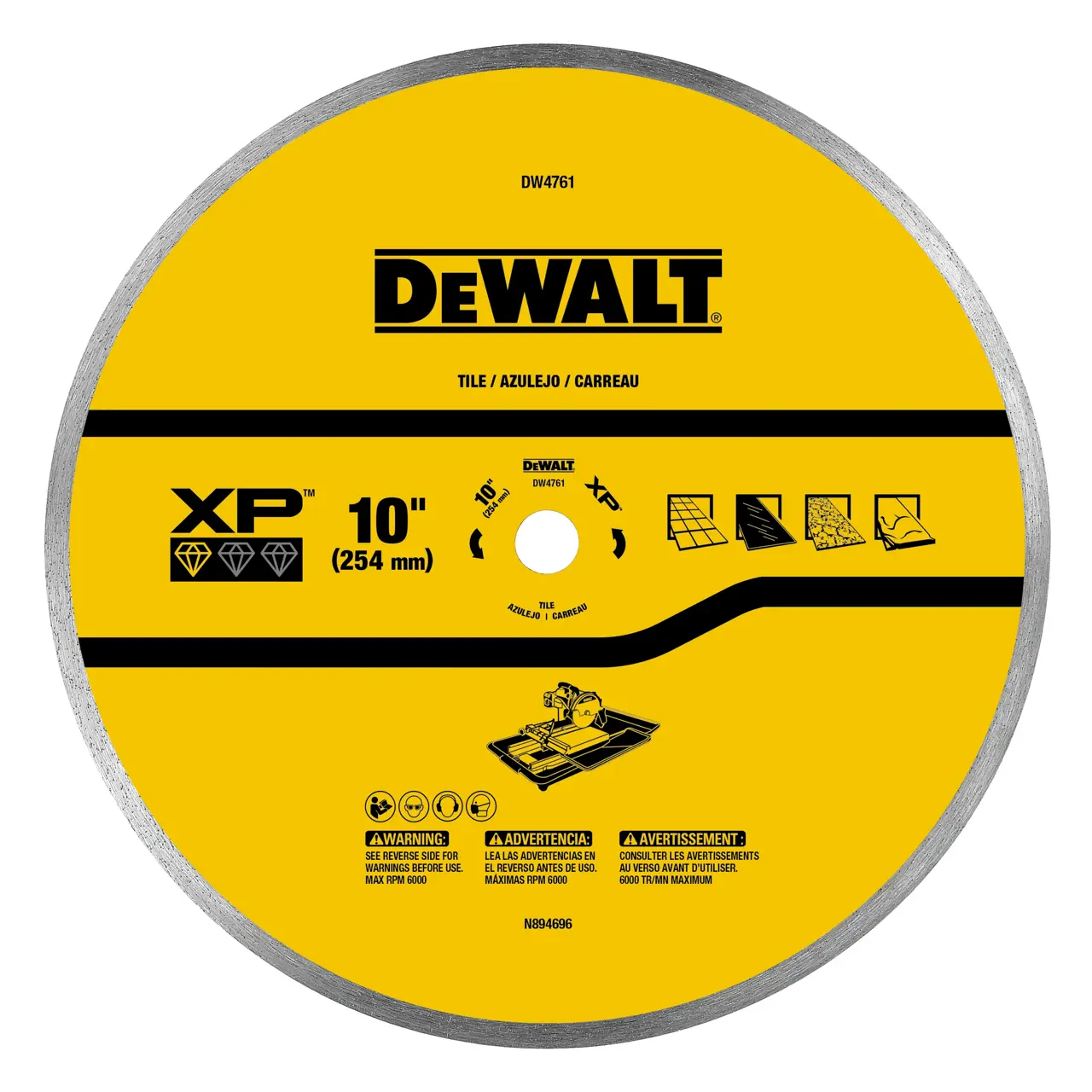 4 in. x .060 in. Ceramic Wet/Dry Tile Blade