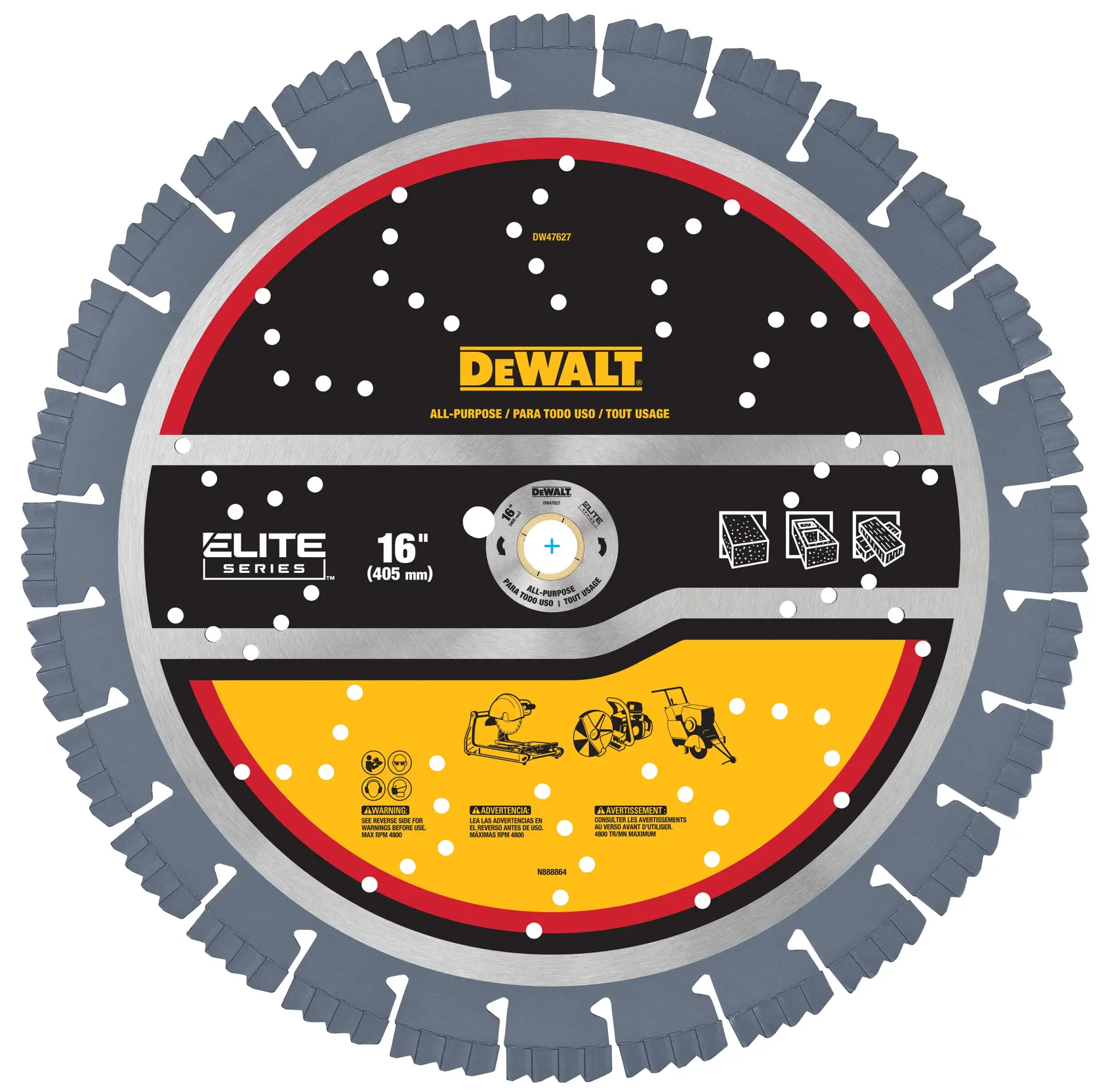 DEWALT® XP7™ 16-in. All-Purpose Segmented Diamond Blade