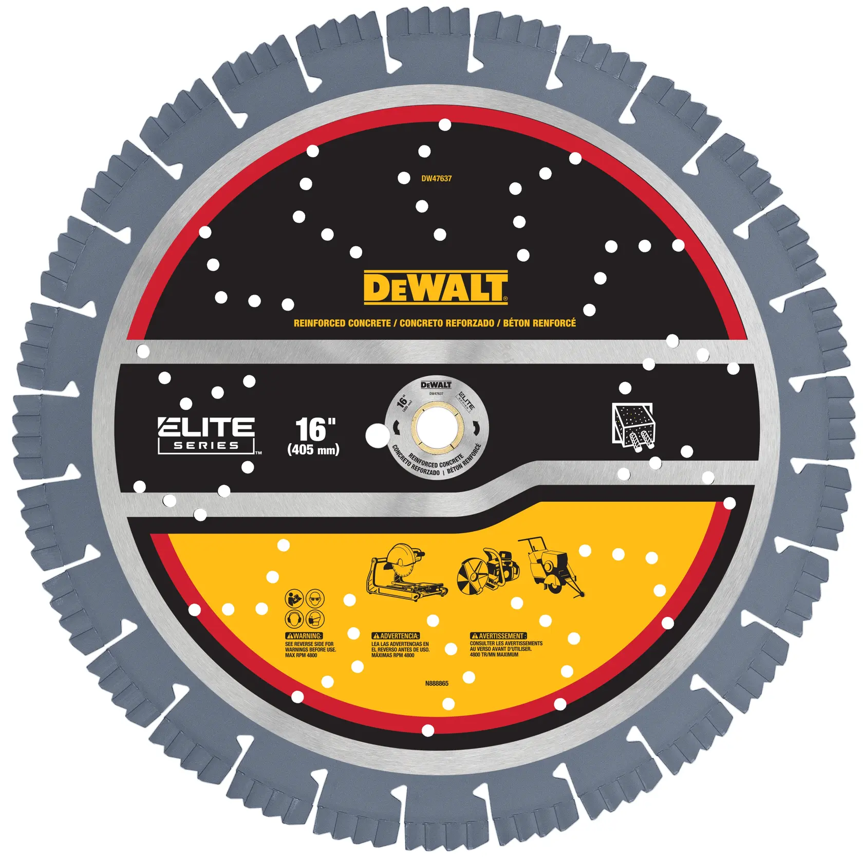 DEWALT® XP7™ 16-in. Reinforced Concrete Segmented Diamond Blade