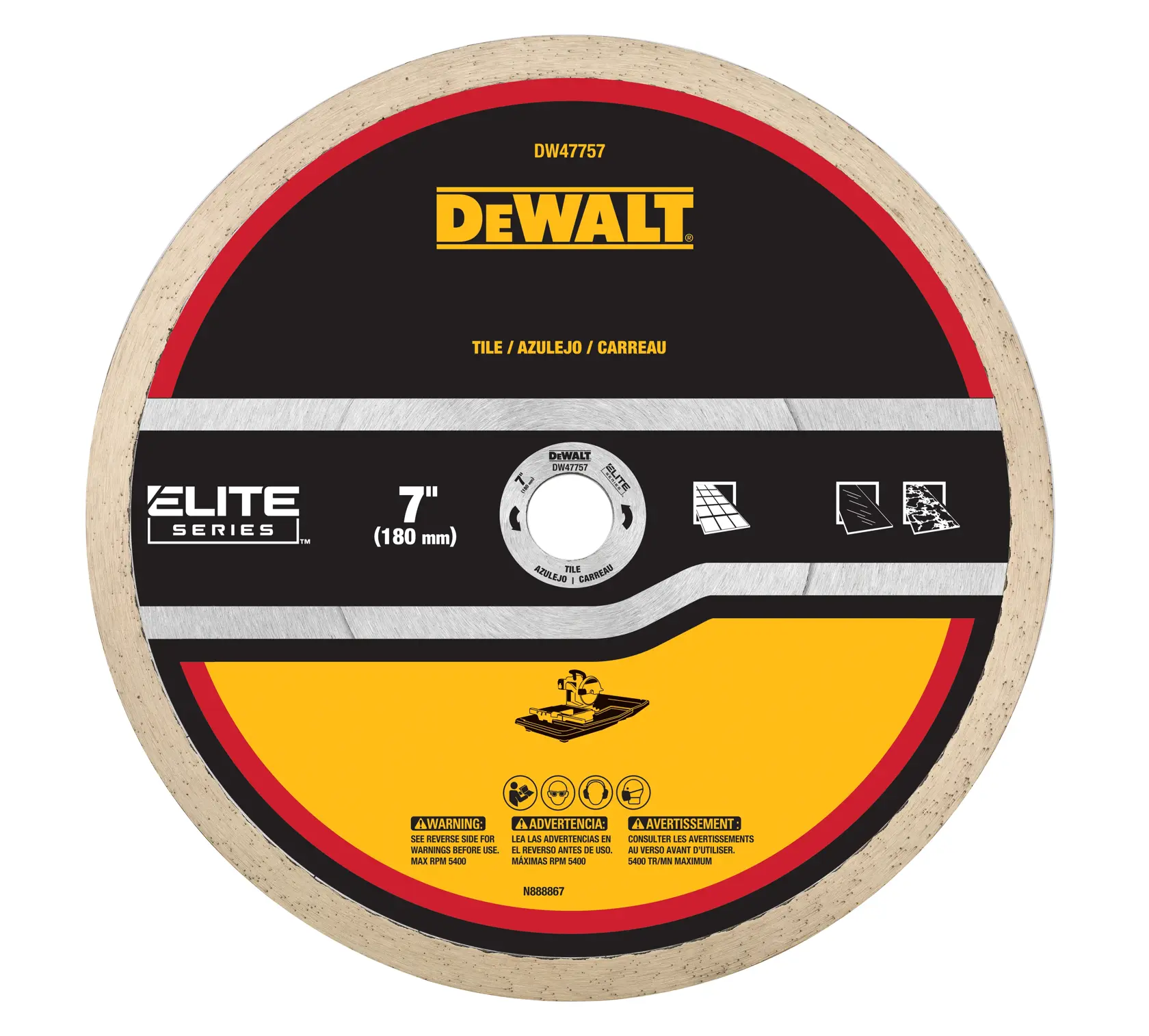 DEWALT® XP7™ 7-in. Tile Diamond Blade