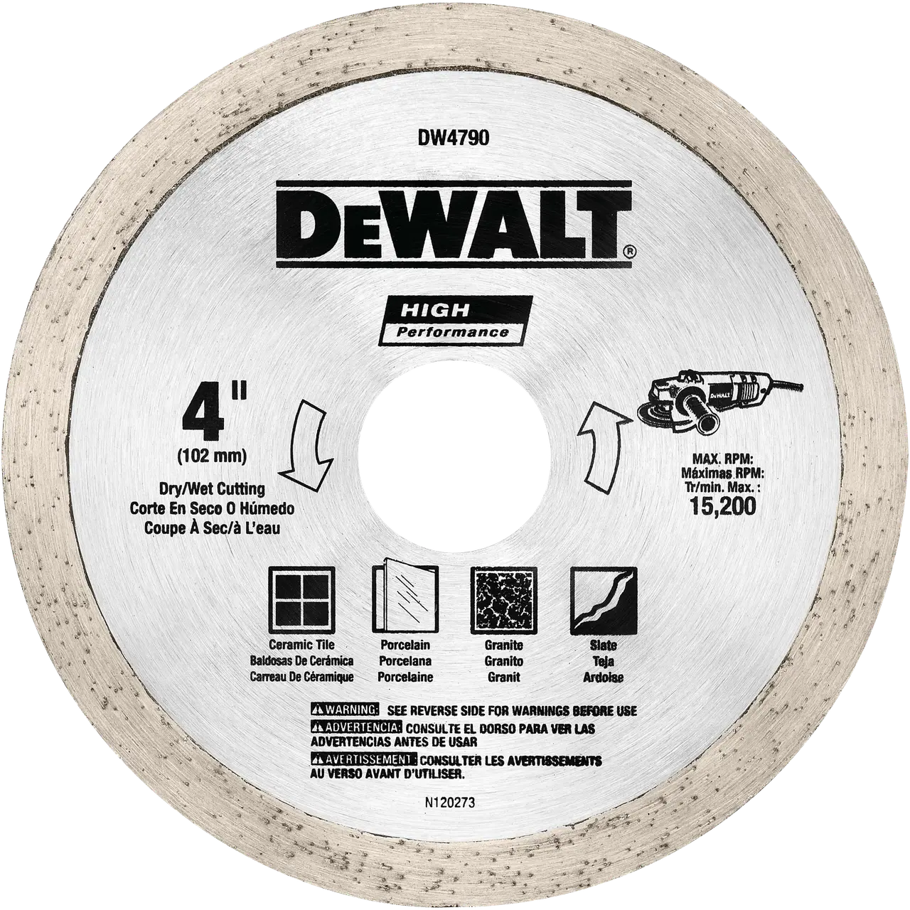 4-in x .060 Wet/Dry Tile Blade