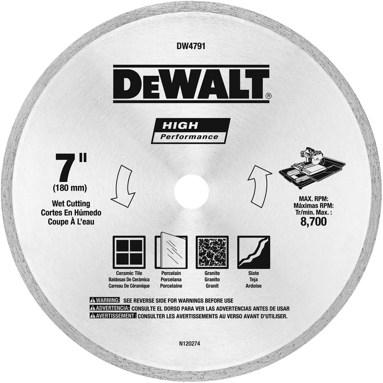 4-in x .060 Wet/Dry Tile Blade