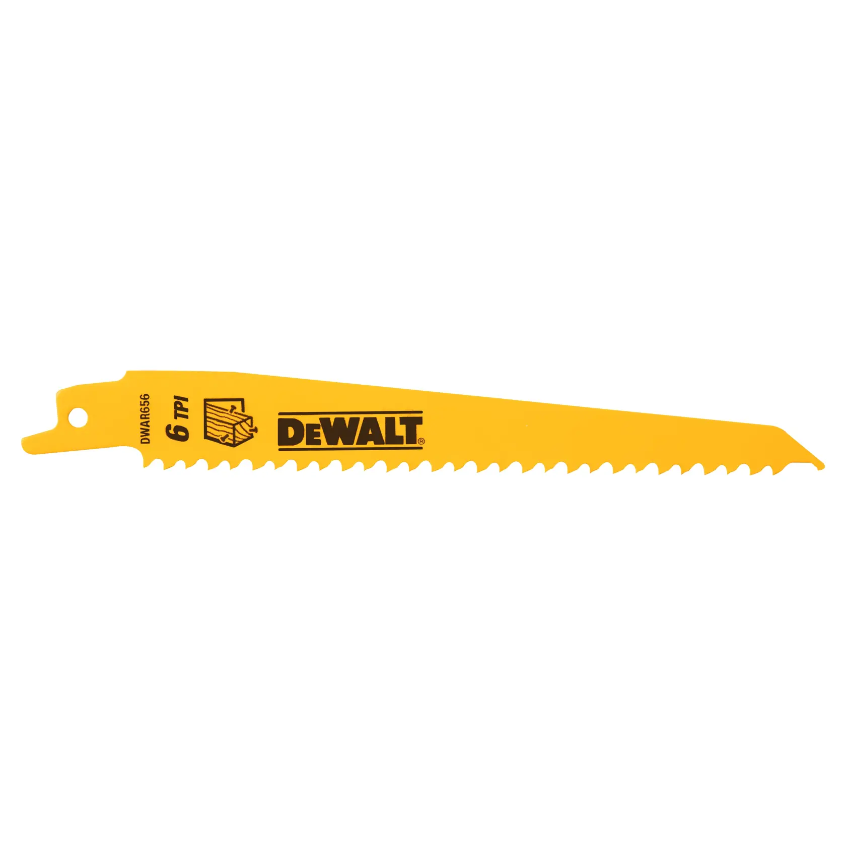 DEWALT 6 in. 6 TPI Taper Back Bi-Metal Reciprocating Saw Blade (100 Pk) thumbnail 3