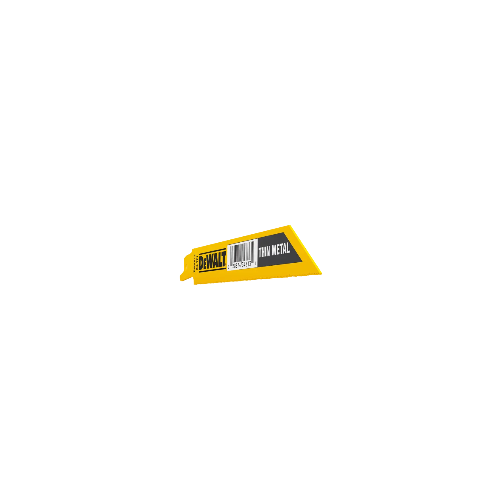 DEWALT saw blade for thin metal, product photography, SKUs DW4813, DW4813-2.