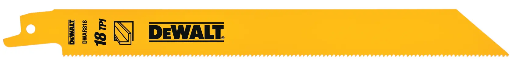 8 inch 18 threads per inch metal cutting bi metal reciprocating saw blades.