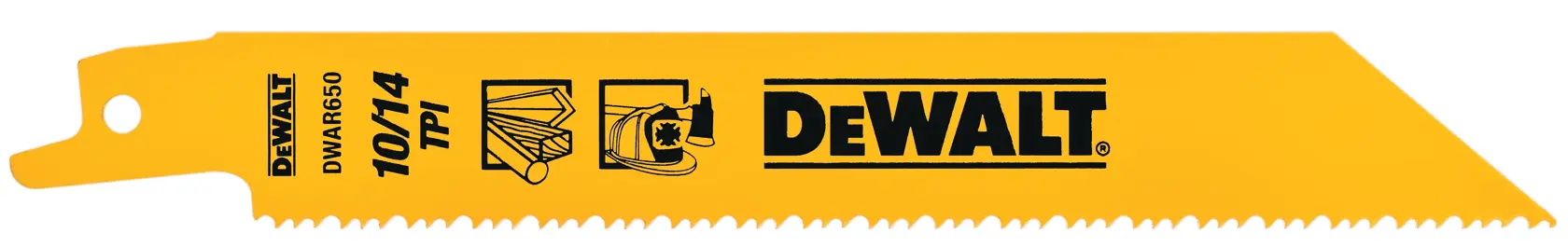 6 inch General purpose cutting bi metal reciprocating saw blade.