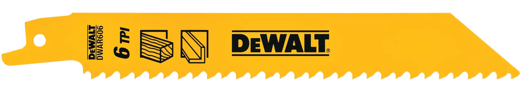 6 inch straight back wood cutting reciprocating saw blades.