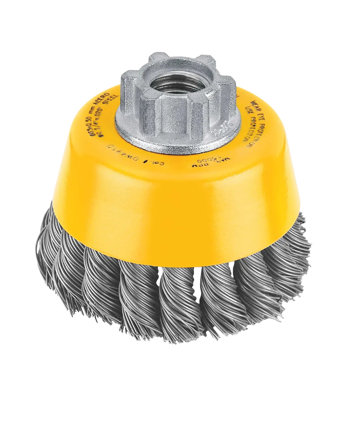 3 inch carbon knot HP cup brushes.