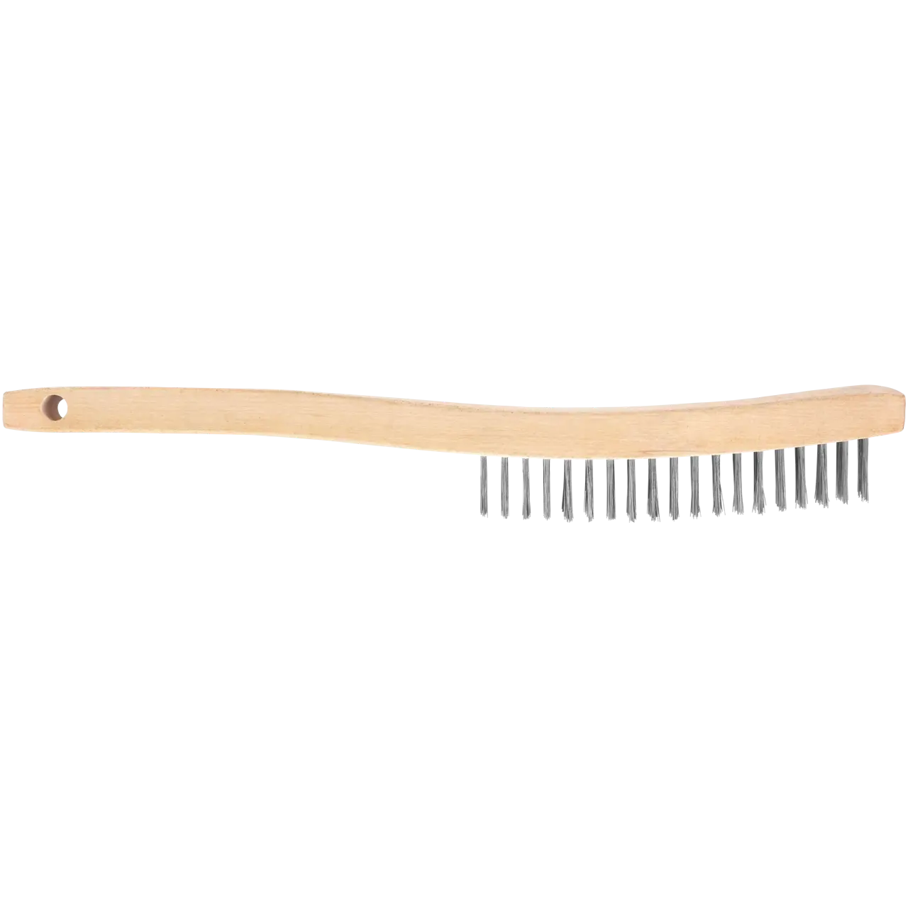 3 X 19 Row Curved Handle Stainless Wire Brush