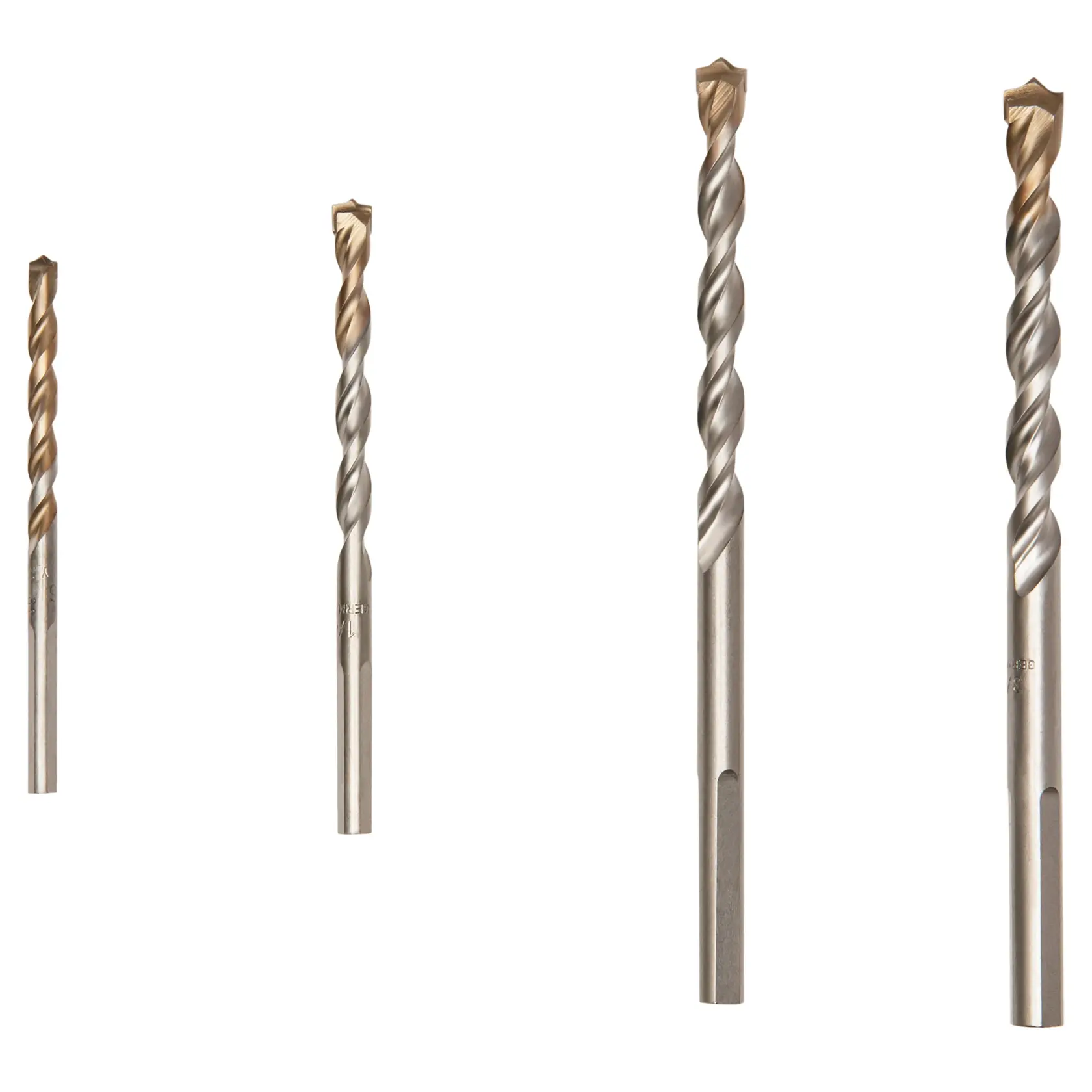 DEWALT® 4-Piece Premium Percussion Masonry Drill Bit Set