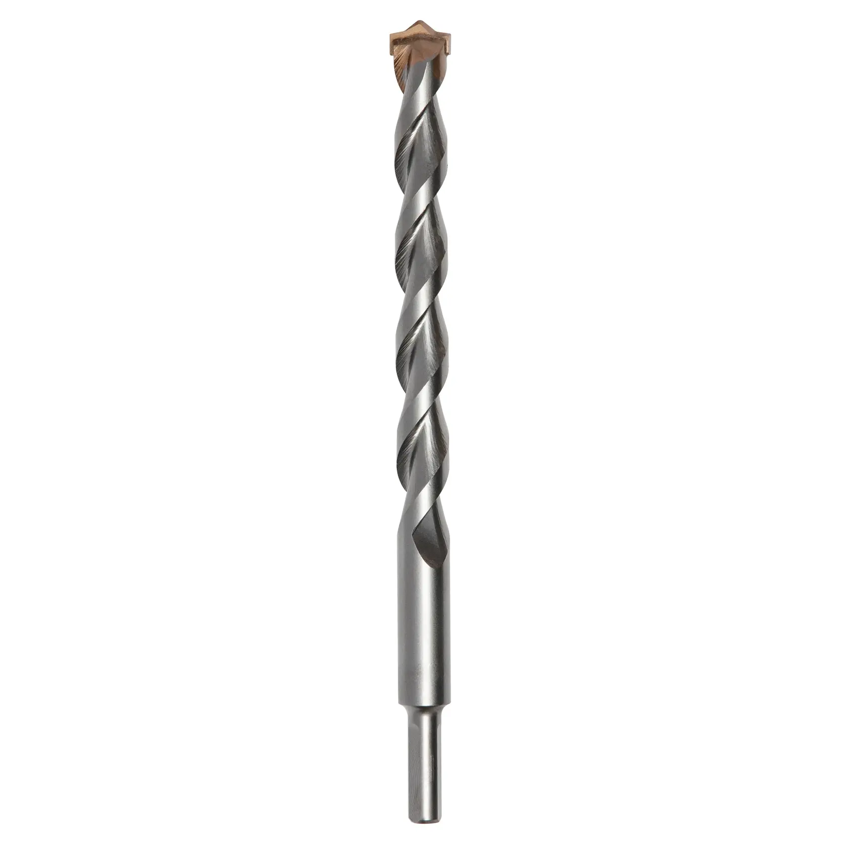 Profile close up of Seven eighths inch by 12 inch Hammer drill bits.