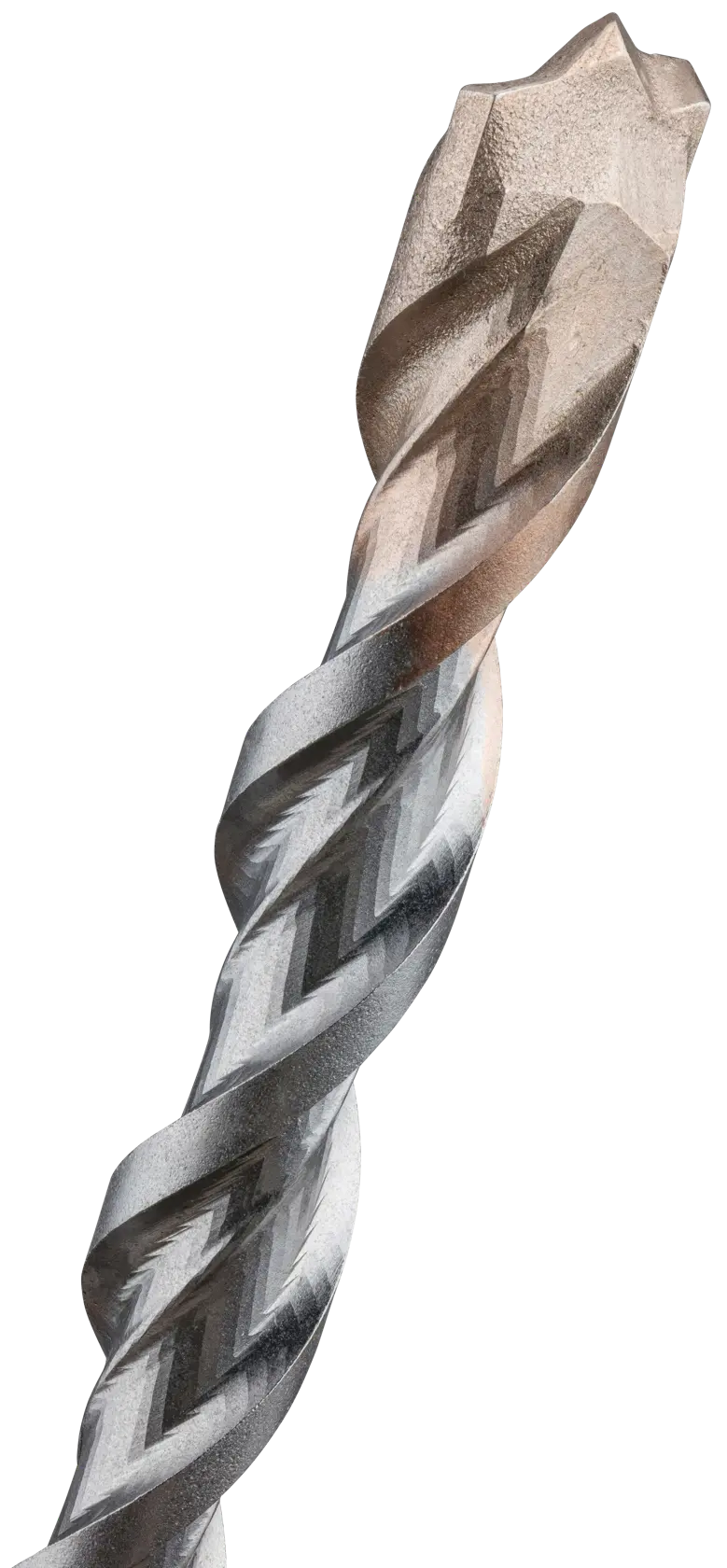 close up of Seven eighths inch by 12 inch Hammer drill bits.