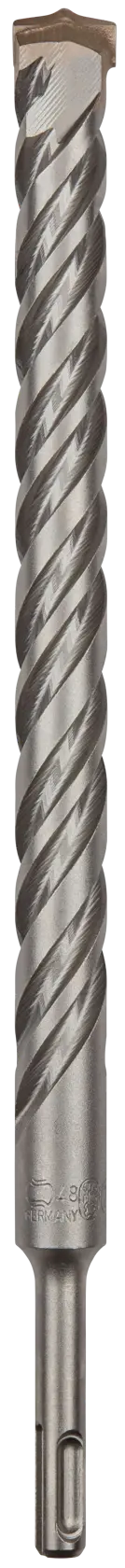 Tapered core feature of three quarter inch by 10 inch by 12 inch S D S plus 2 cutter drill bits.