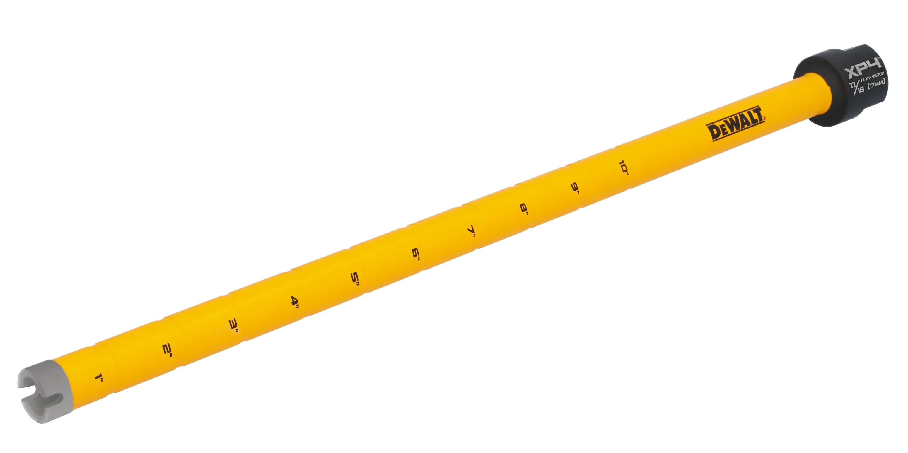 11/16“ DEWALT Diamond Core Bit on white at a 45 degree view from the left