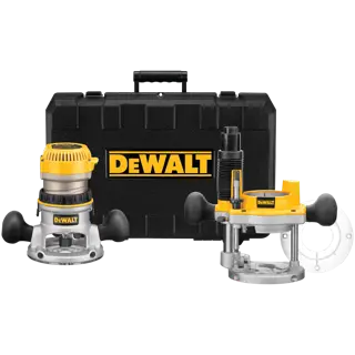 EVS Fixed base plunge router combo kit with soft start.