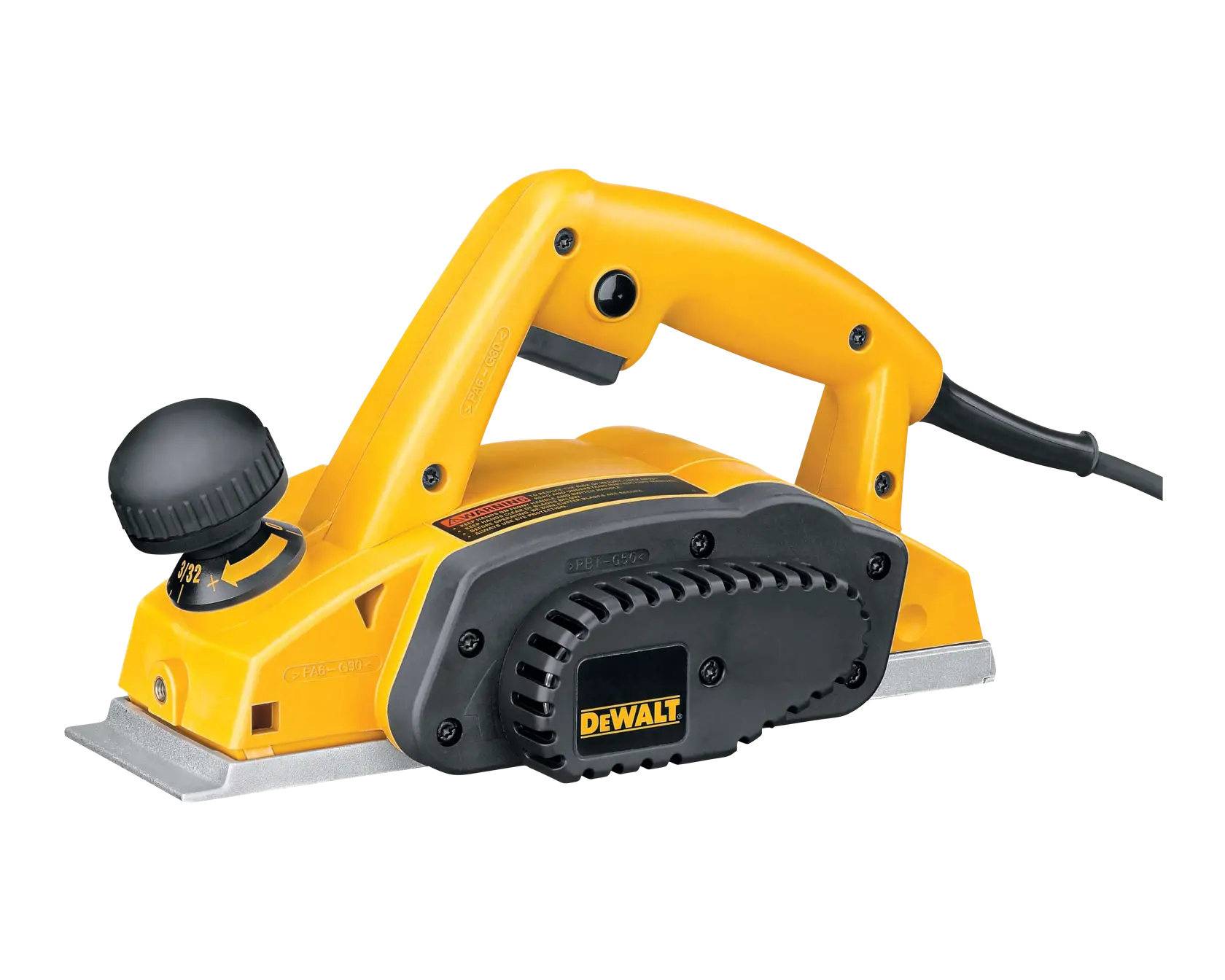 DEWALT® 3-1/4-in. (83mm) Corded Electric Planer Kit with 3/32-in. (2.5mm) Depth of Cut