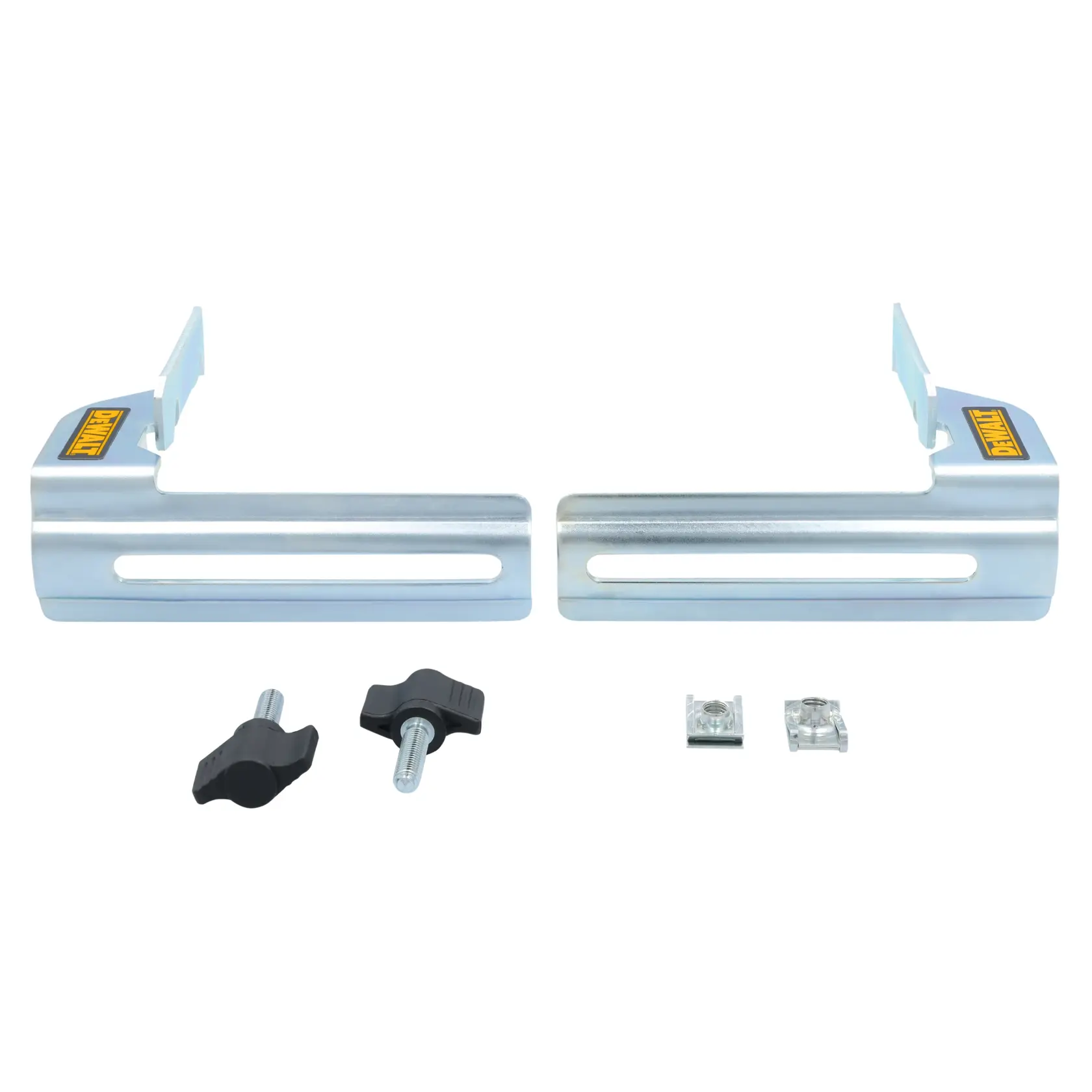 DEWALT Crown Stops shown from the side with hardware