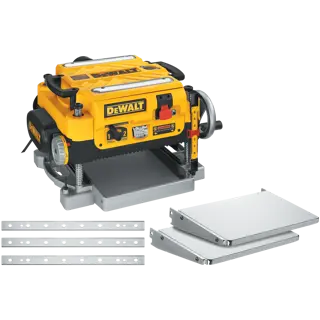 13 inch Three Knife Two Speed Thickness Planer featuring accessories.