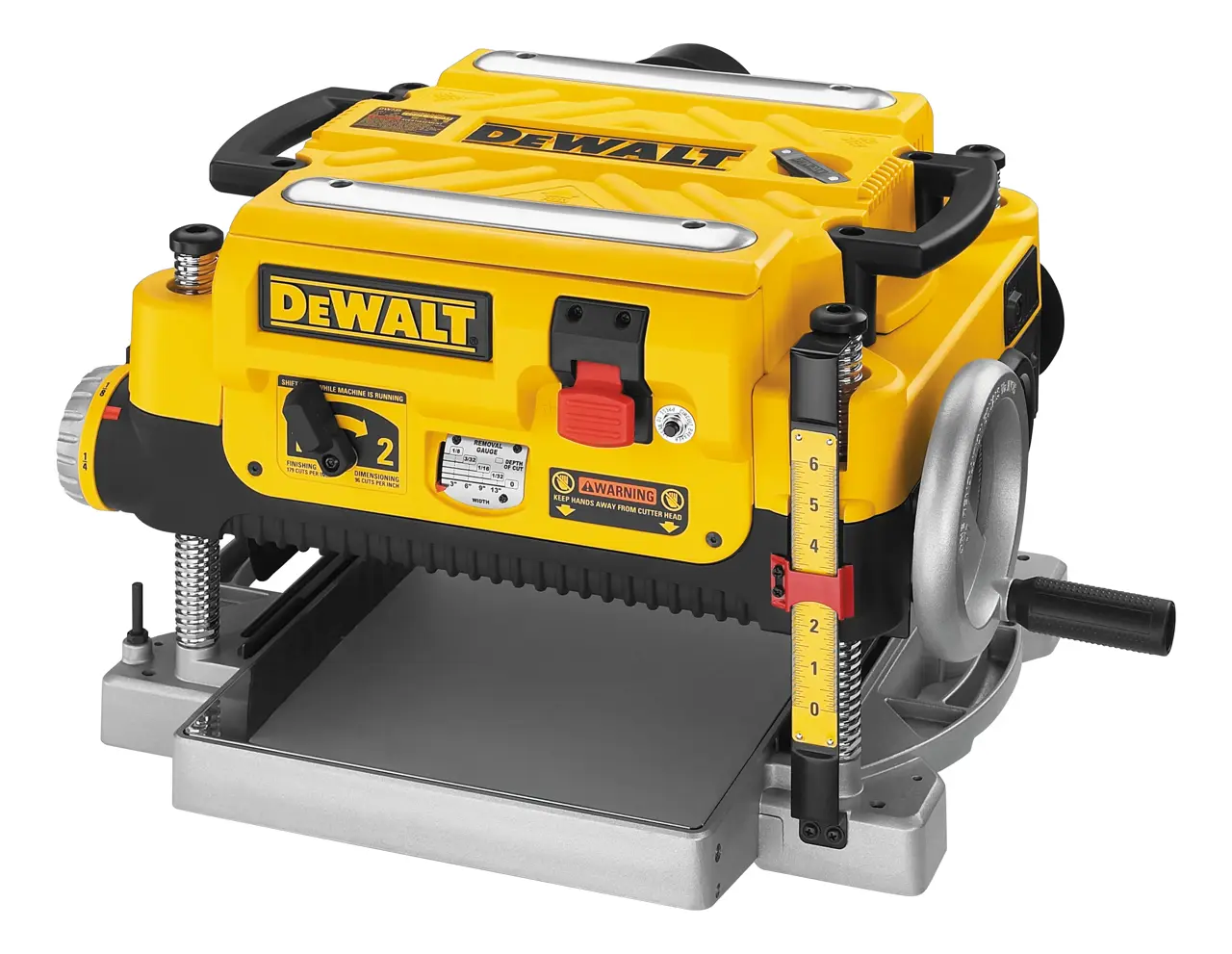DEWALT® 13-in. (330mm) Corded Electric Three Knife, Two Speed Thickness Planer (15 Amp)