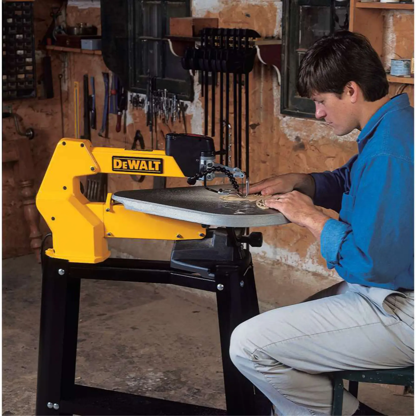 DEWALT® Scroll Saw, Variable-Speed, 1.3 Amp, 20-in.
