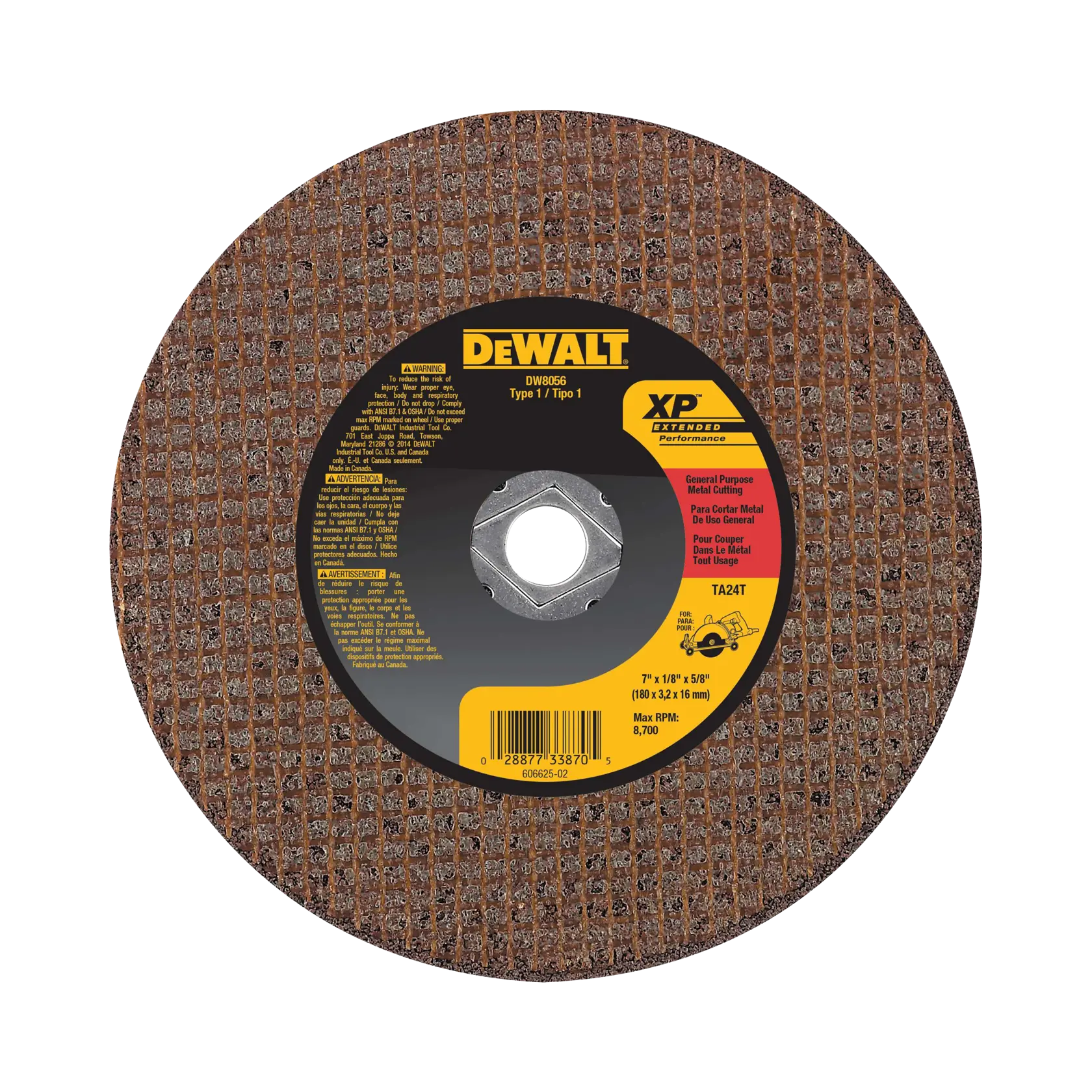 X P Metal Cutting Wheel Type 1.