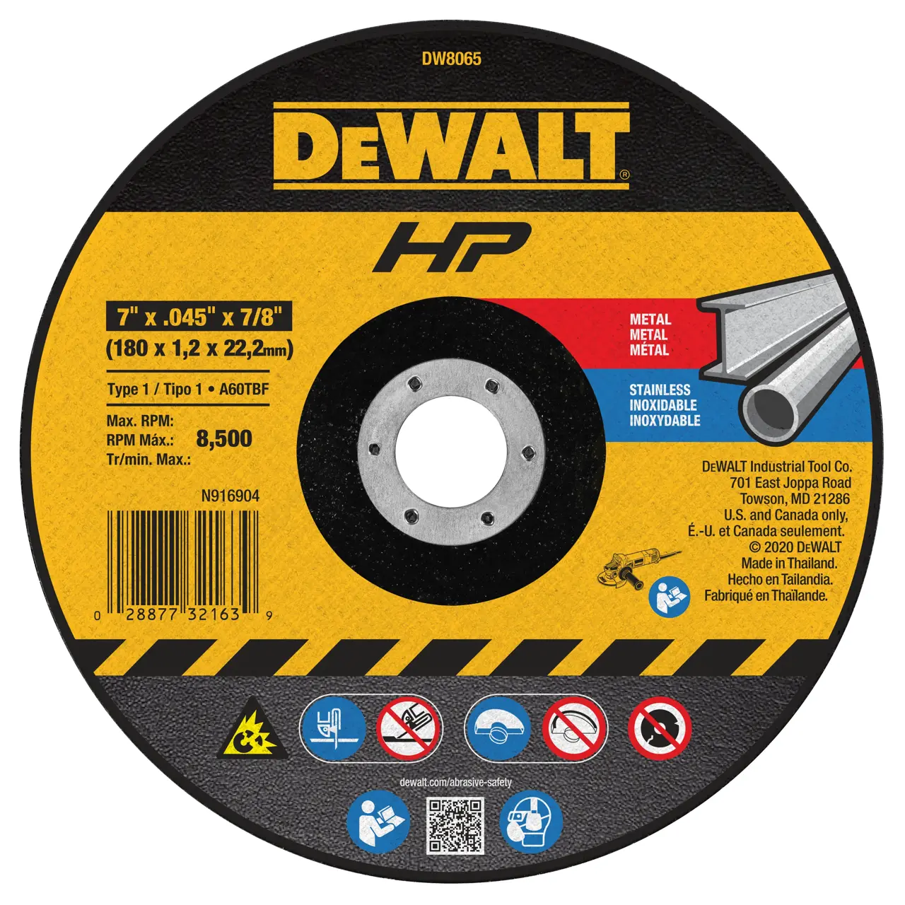 DEWALT® 7-in. (178mm) T41 Cutting Disc