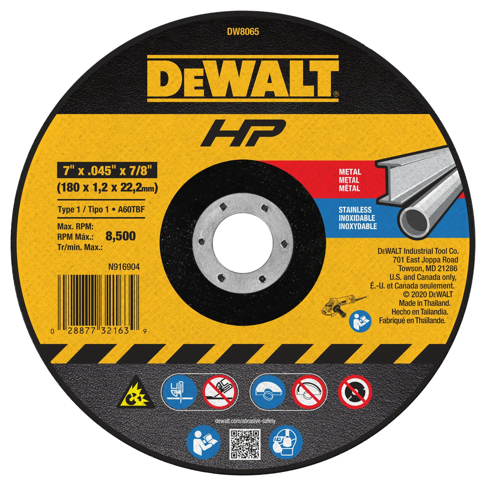 DEWALT® 7-in. (178mm) T41 Cutting Disc