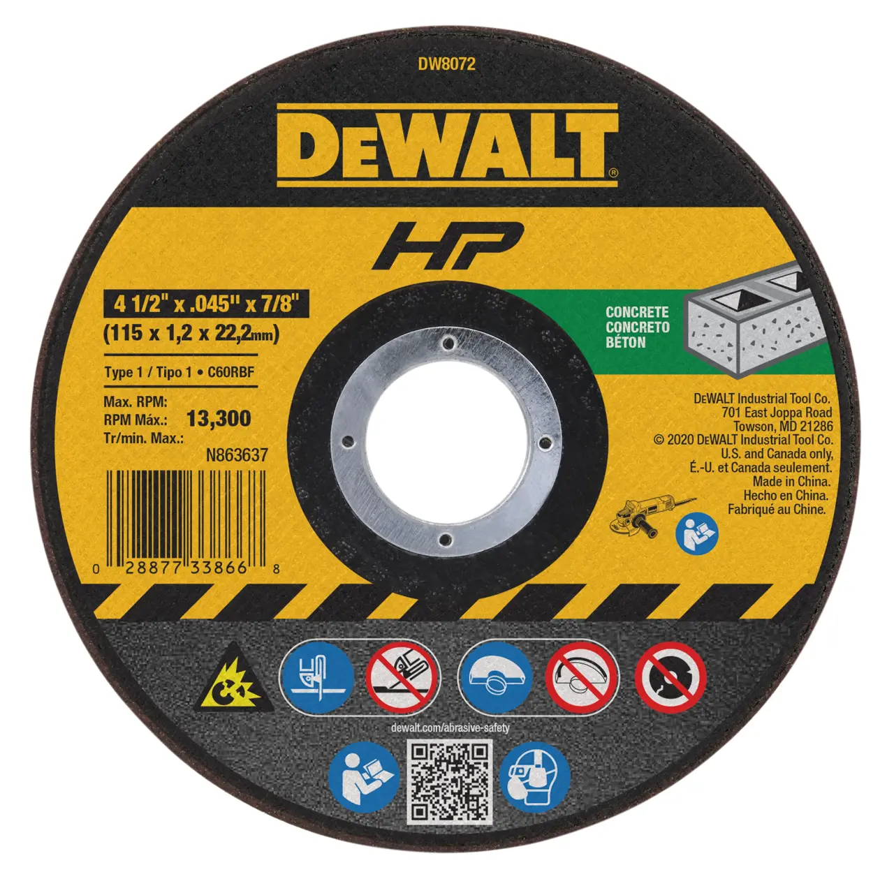 High Performance Concrete Cutting Wheels.