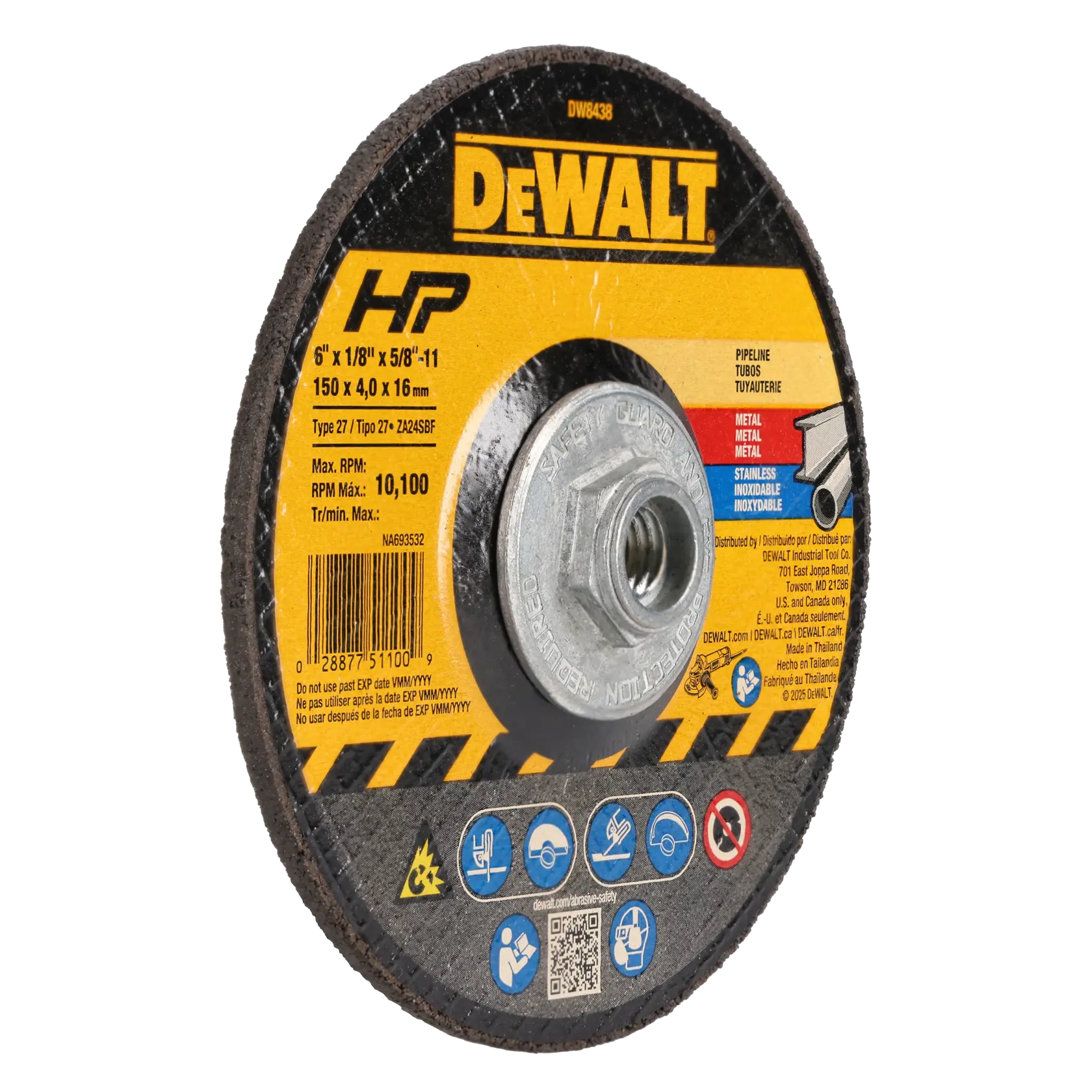 yellow DEWALT Abrasive