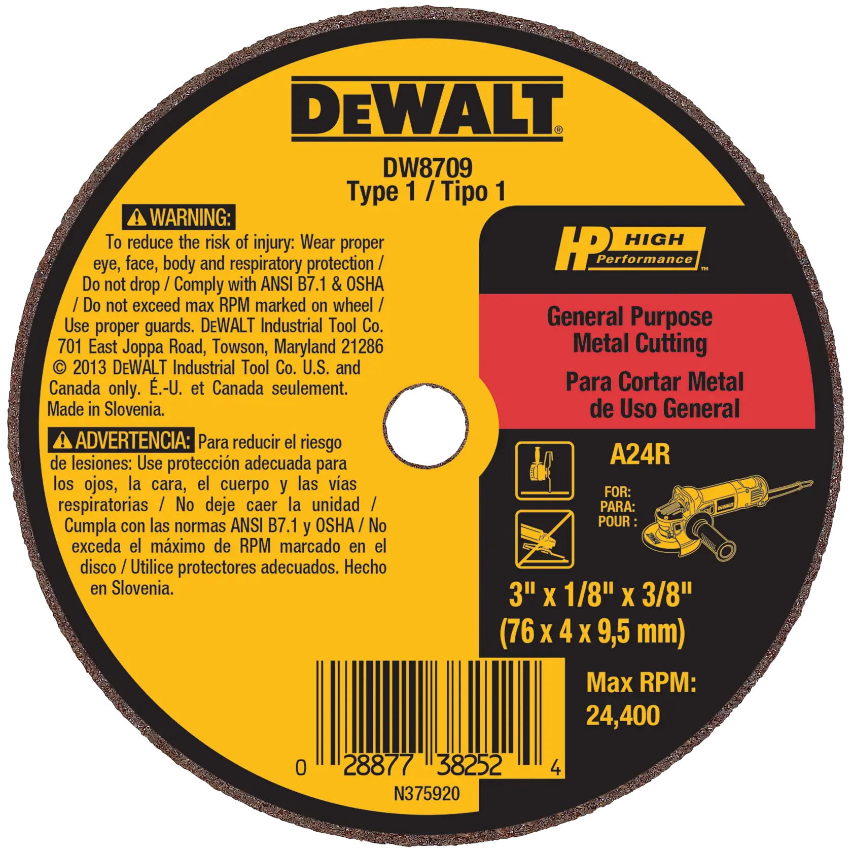3 inch by 1 eighth of an inch by 3 eighths of an inch 2 5 4 die grinder wheel type 1.
