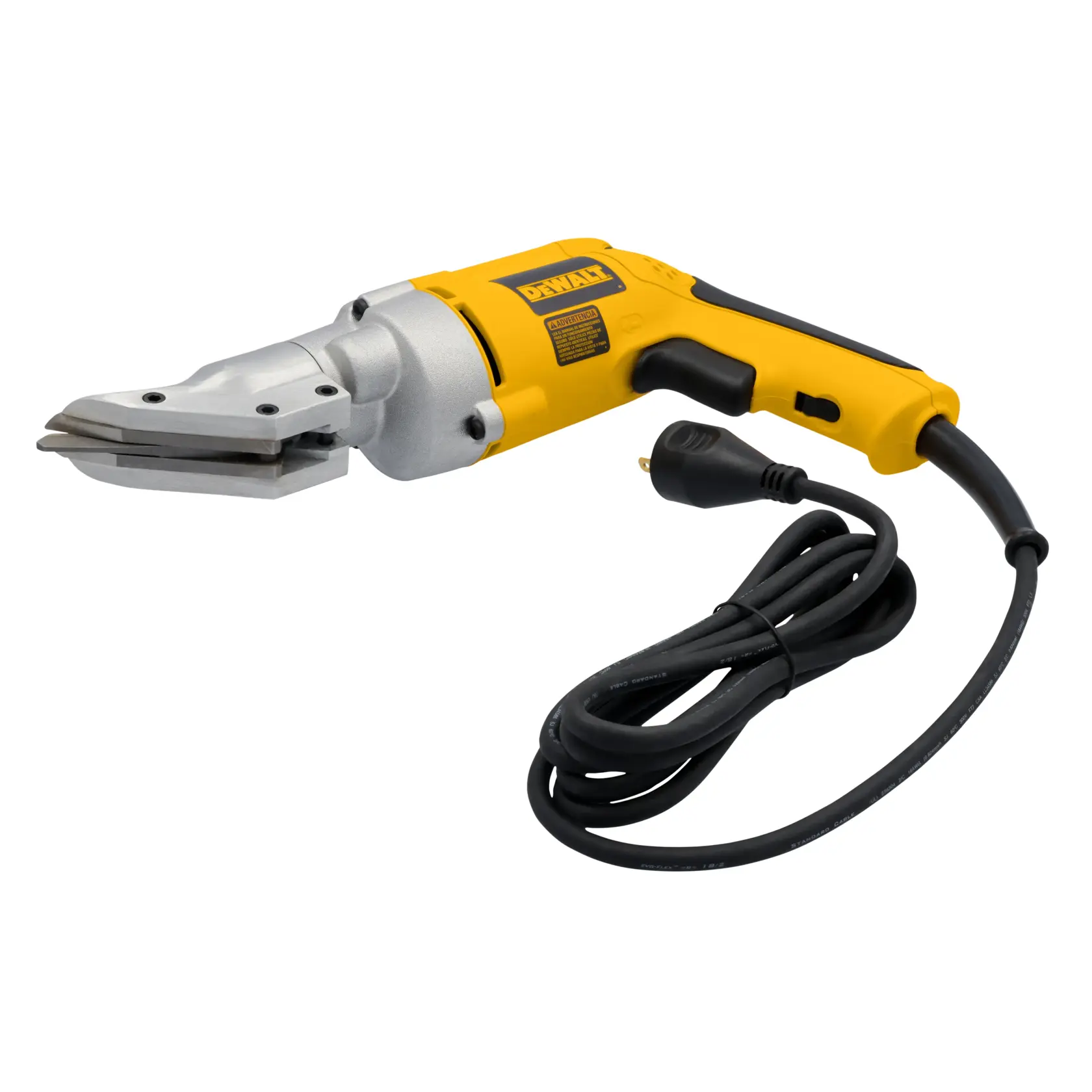 Corded Swivel Head Shear shown from the side on a three quarter turn