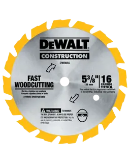 5 and 3 eighths inch 16 tooth carbide saw blade fast Wood Cutting.